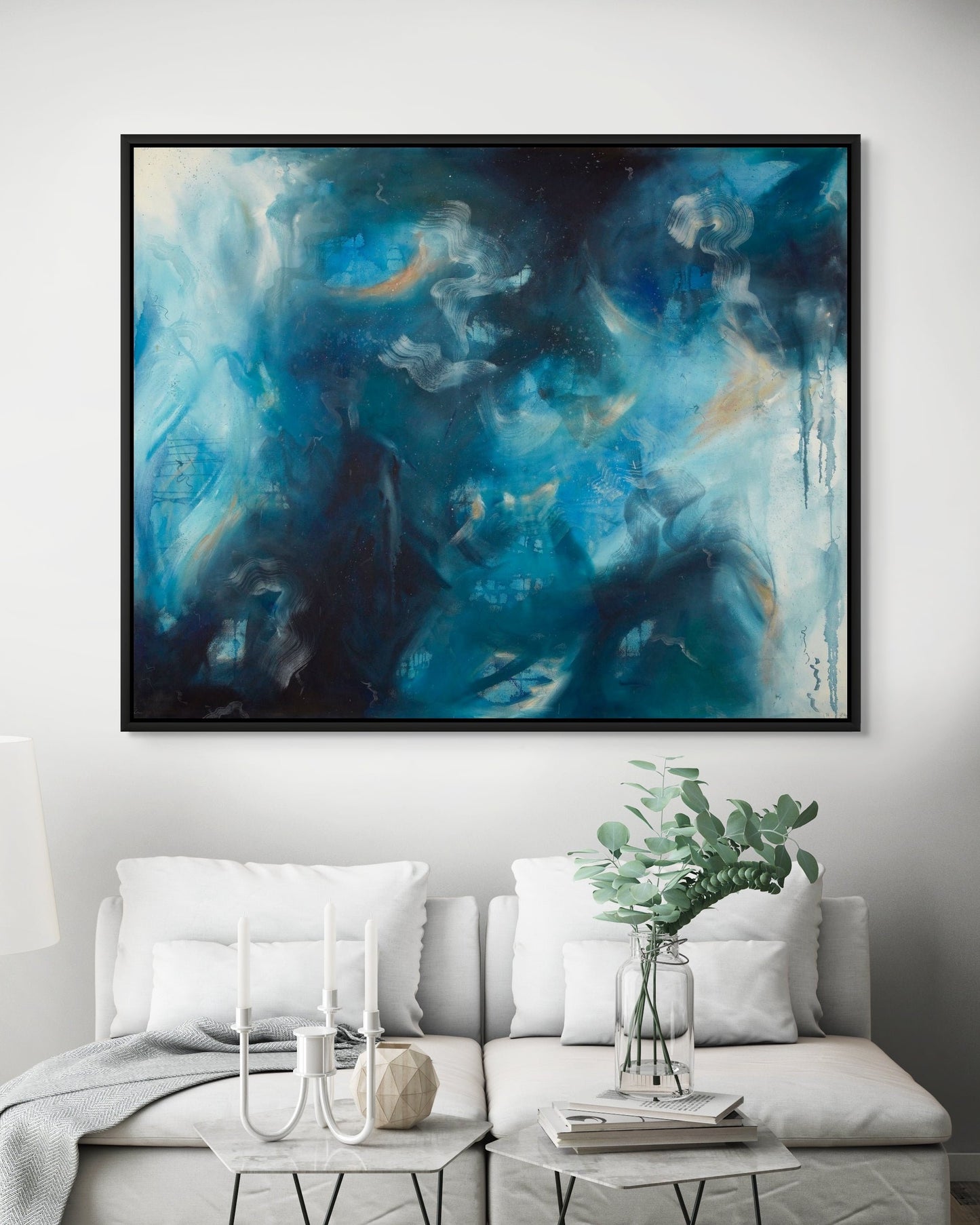 "Sapphire Iris" Original Painting - Currently Unavailable
