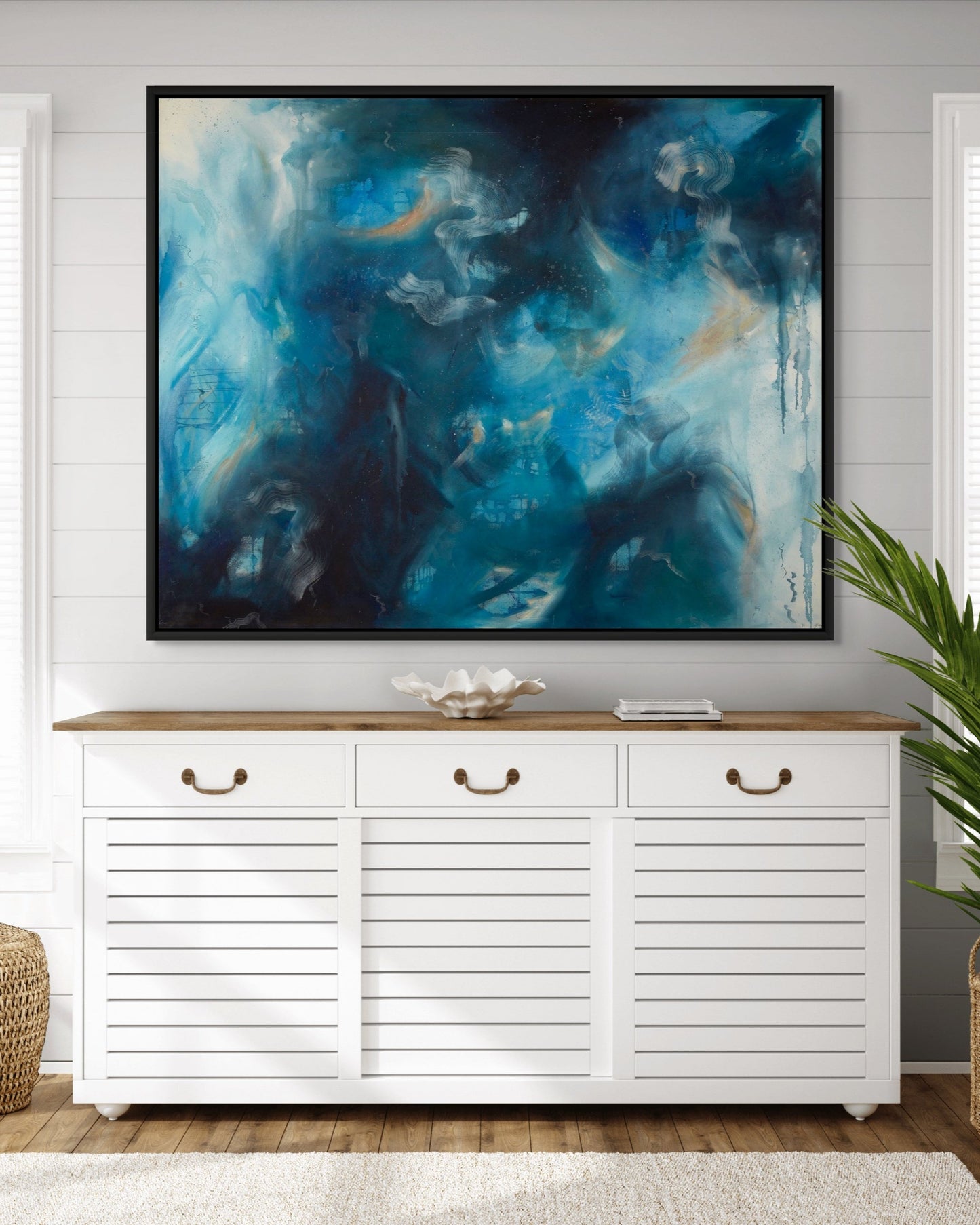 "Sapphire Iris" Original Painting - Currently Unavailable