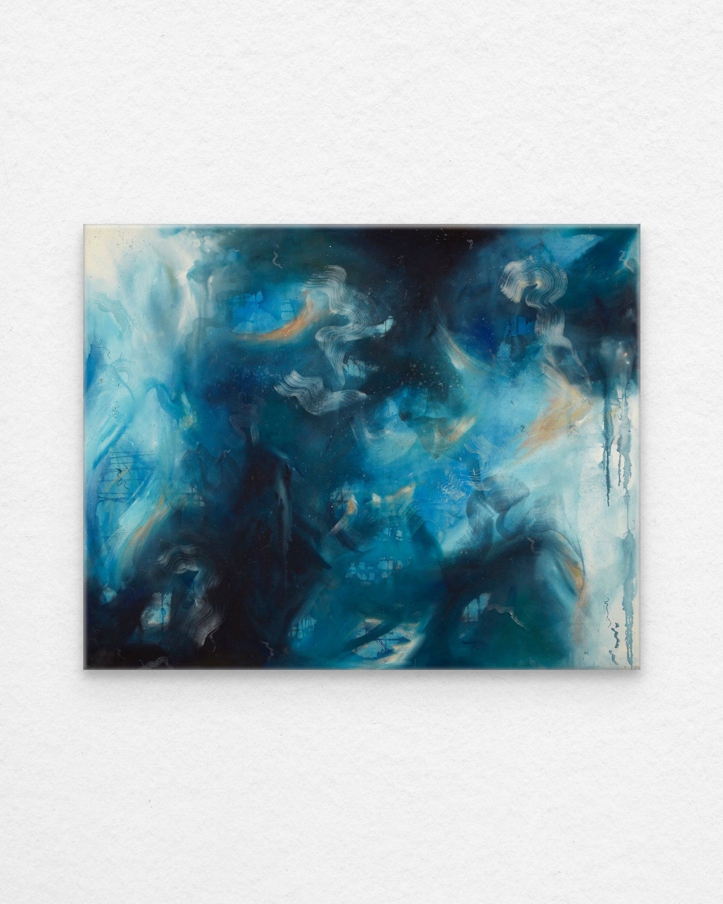 "Sapphire Iris" Original Painting - Currently Unavailable