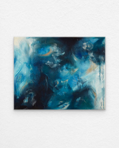 "Sapphire Iris" Original Painting - Currently Unavailable