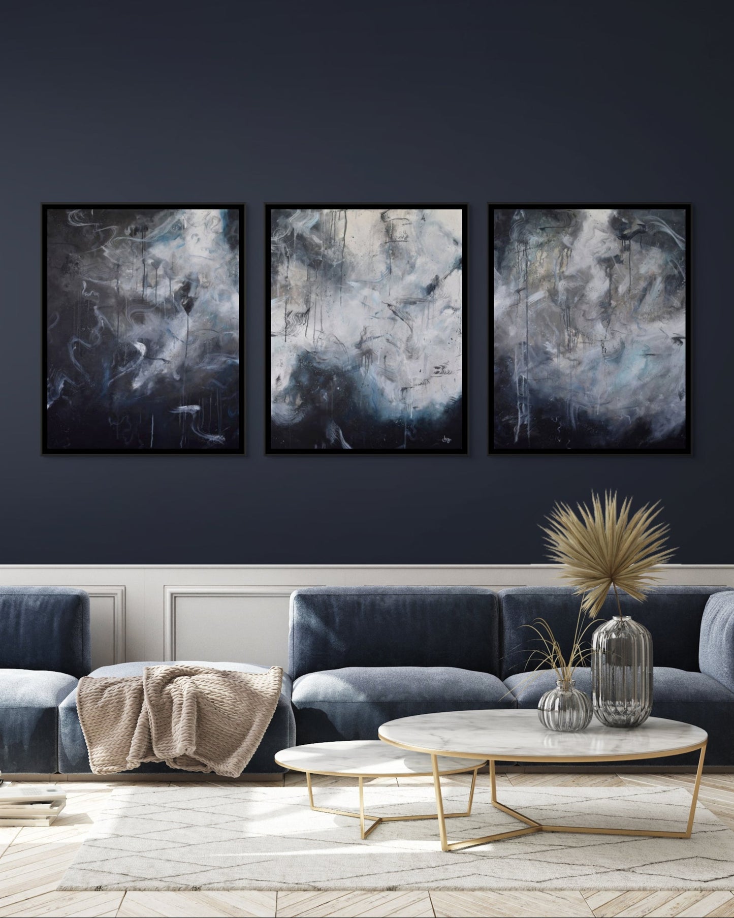 'Tide of Echoes' Original Triptych