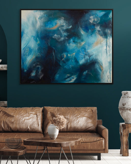 "Sapphire Iris" Original Painting - Currently Unavailable
