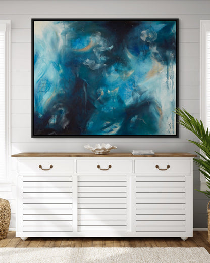 "Sapphire Iris" Original Painting - Currently Unavailable
