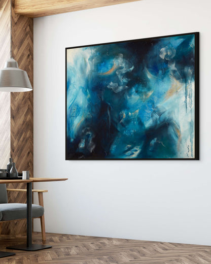 "Sapphire Iris" Original Painting - Currently Unavailable